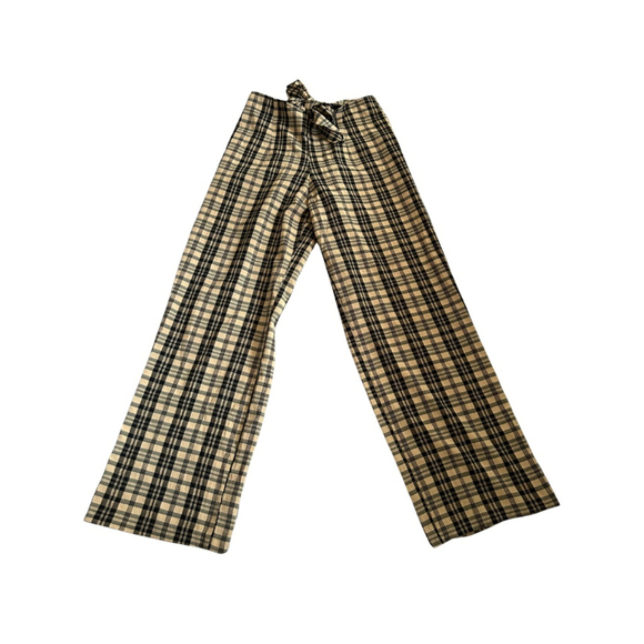 Prima Donna Pants - Vintage Prima Donna Plaid Wide Leg Pants High Waist Tie Front Trousers Canada